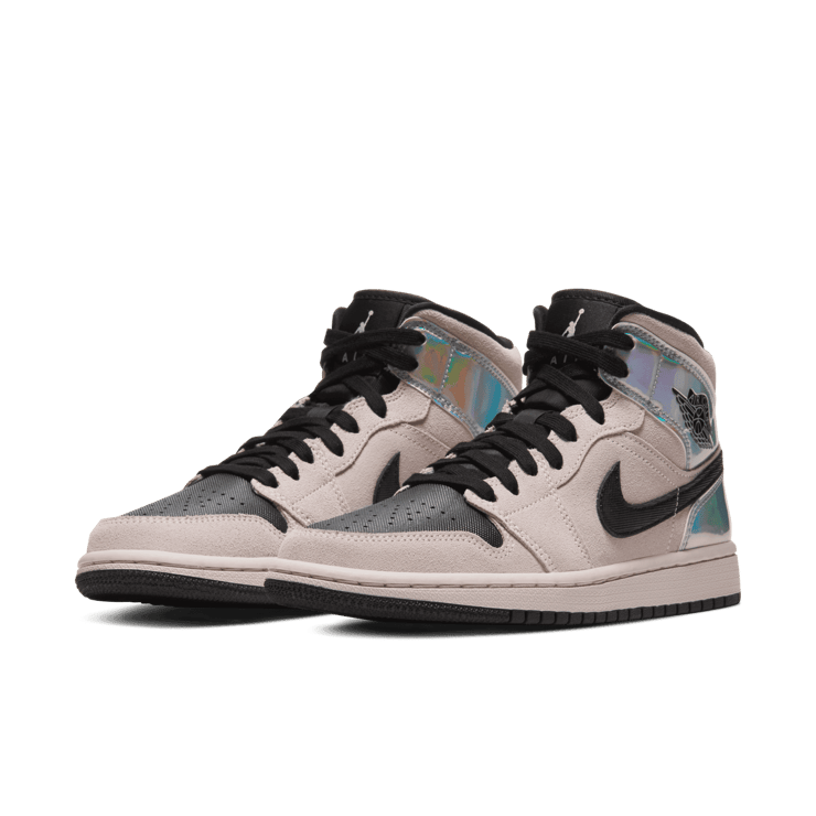 Jordan 1 Mid Dirty Powder Iridescent (W) Angle 2