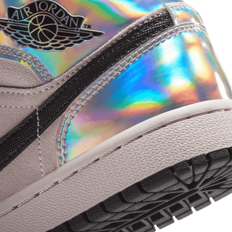 Jordan 1 Mid Dirty Powder Iridescent (W) Angle 5