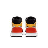 Jordan 1 Mid Black Amarillo Orange Angle 3
