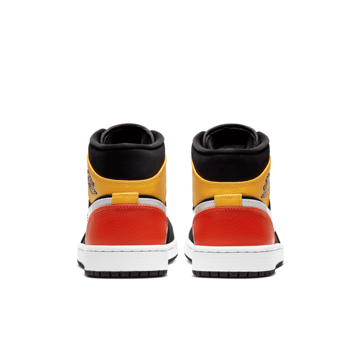 Jordan Mid Black Amarillo Orange 852542-087 Raffles Where to Buy