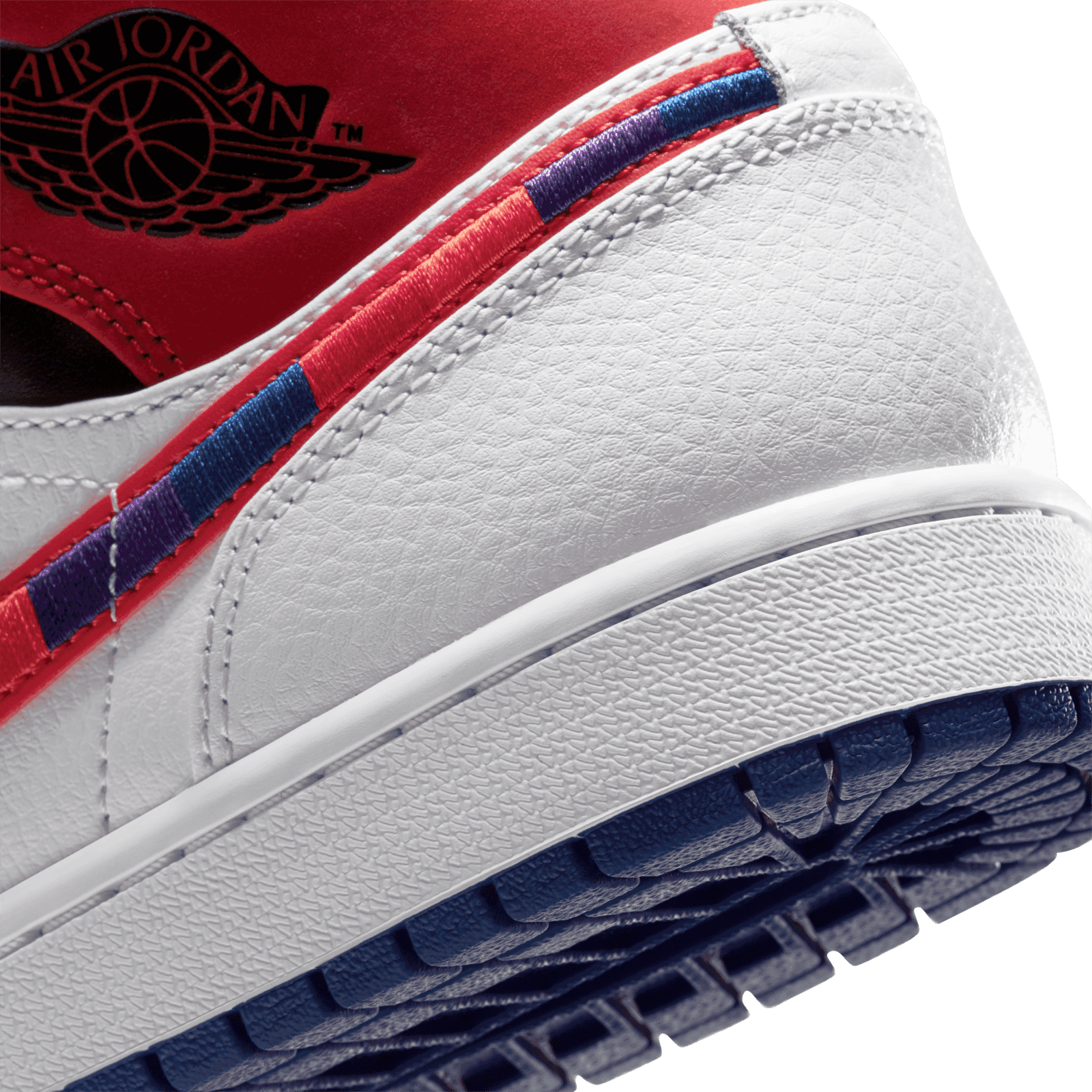 air jordan 1 mid bg multi color swoosh