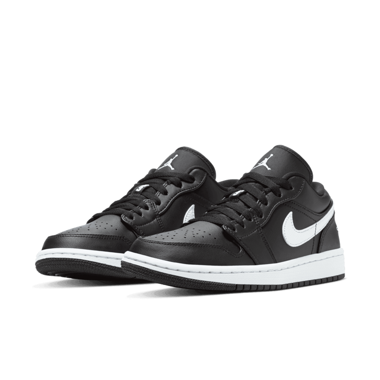 Jordan 1 Low Black White (W) Angle 2