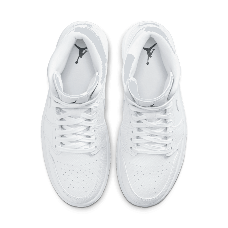 Jordan 1 Mid White Snakeskin (W) Angle 1