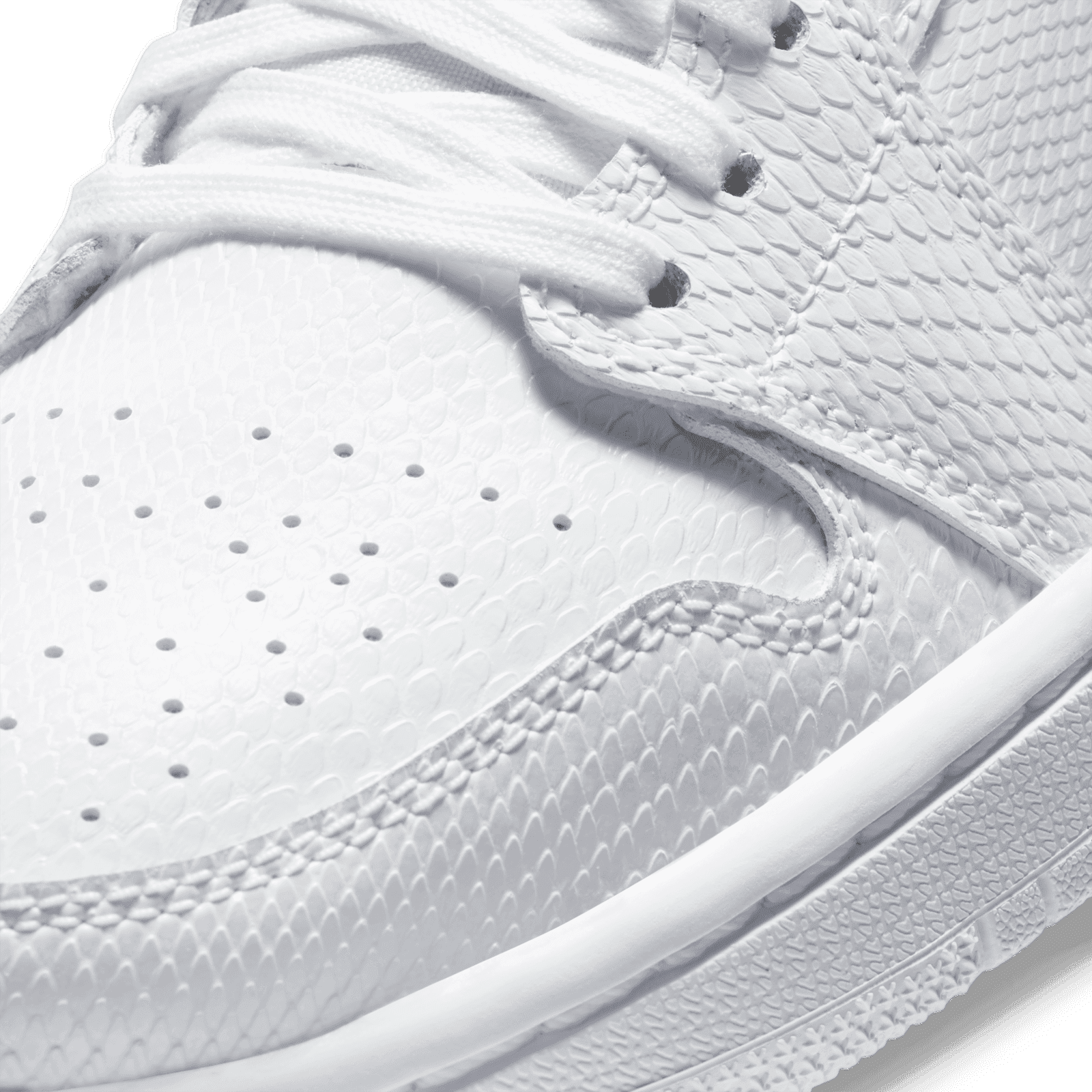 white snakeskin jordans