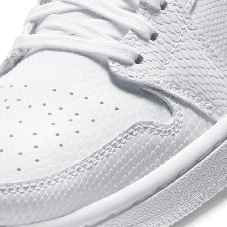 Jordan 1 Mid White Snakeskin (W) Angle 4