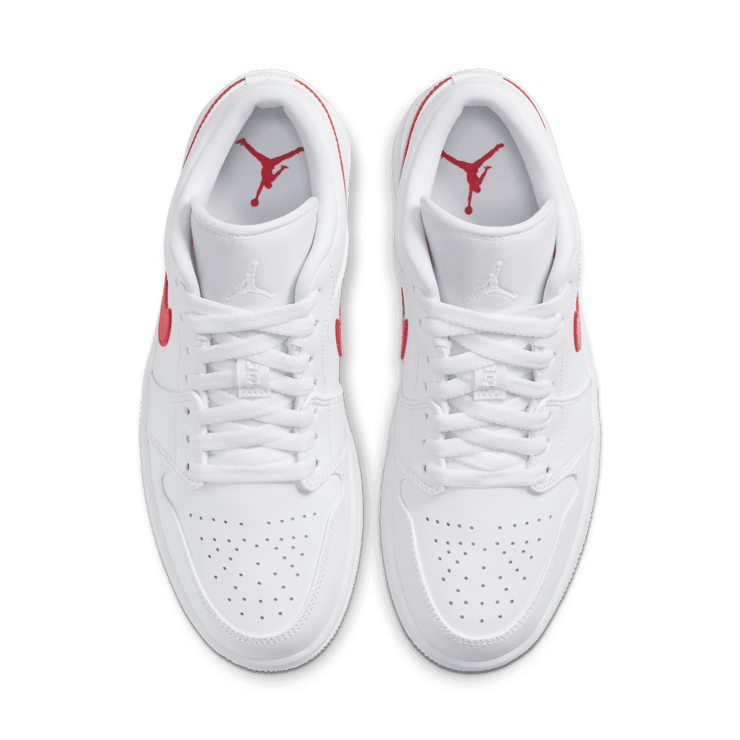 Jordan 1 Low White University Red (W) Angle 1