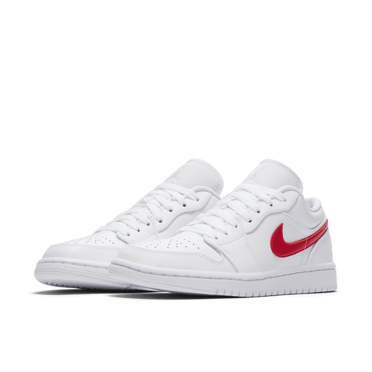 Jordan 1 Low White University Red (W) Angle 2