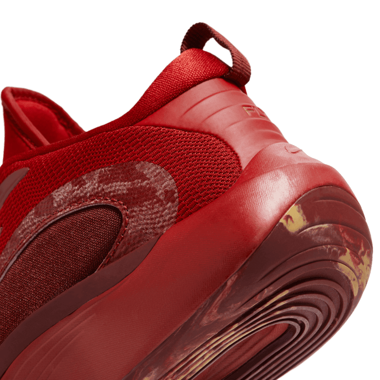 Nike IsoFly 'Gym Red Metallic Gold' (GS) Angle 5