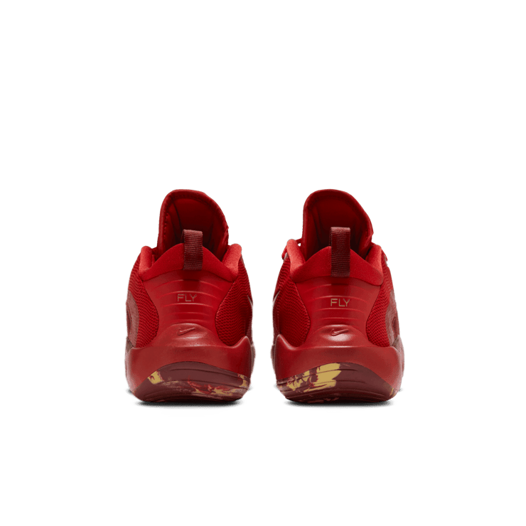Nike IsoFly 'Gym Red Metallic Gold' (GS) Angle 3