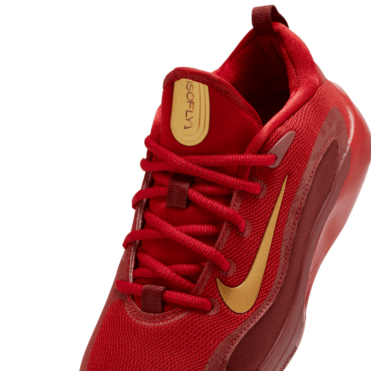 Nike IsoFly 'Gym Red Metallic Gold' (GS) Angle 4