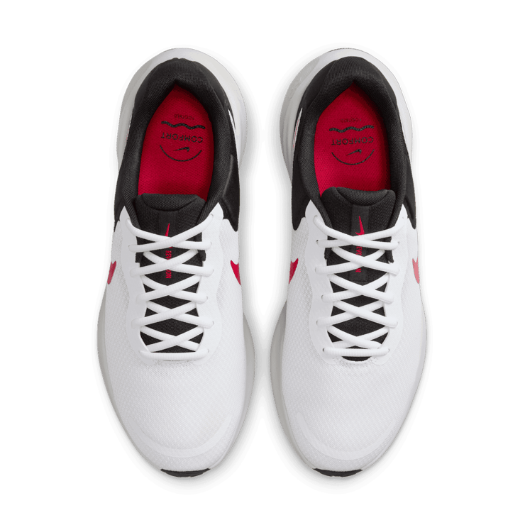 Nike Revolution 7 'White Black Fire Red' Angle 2