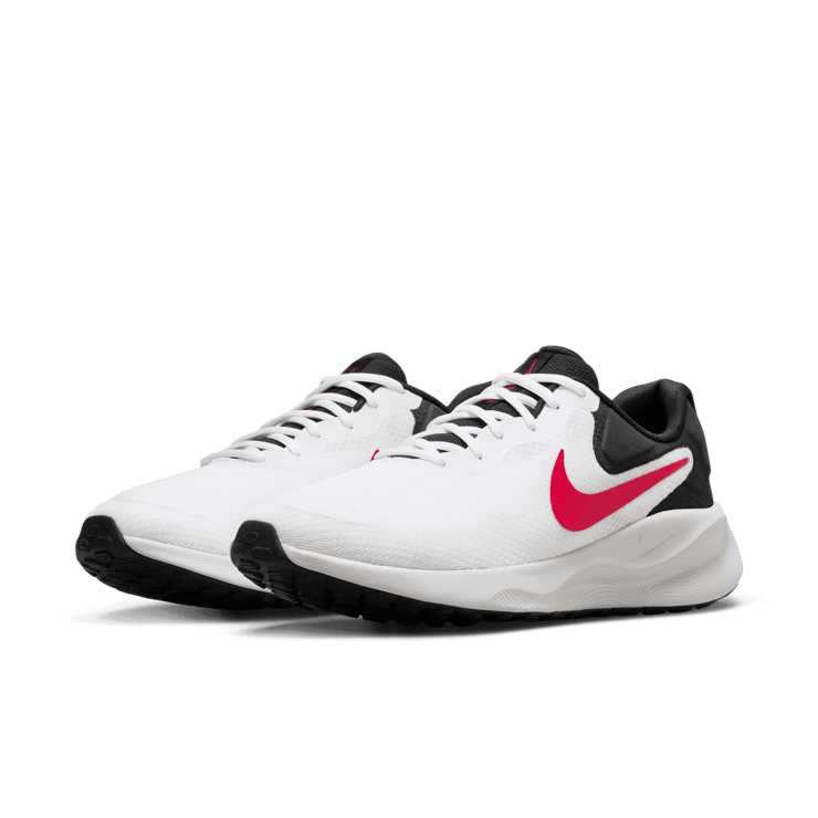 Nike Revolution 7 'White Black Fire Red' Angle 3