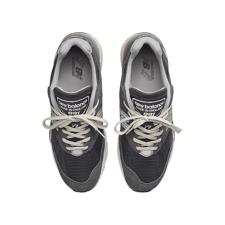 New Balance 991v2 Made in UK Dark Gull Grey Angle 1