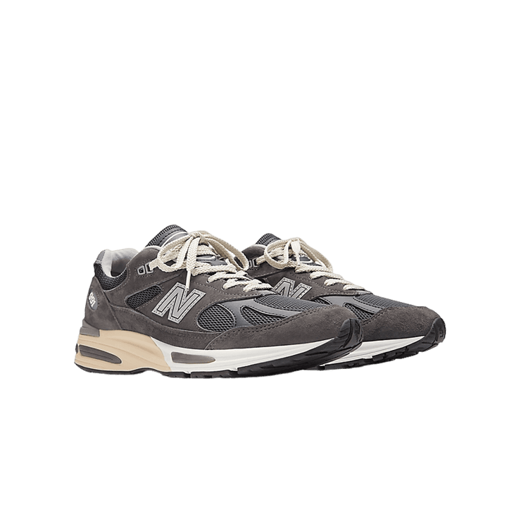 New Balance 991v2 Made in UK Dark Gull Grey Angle 2