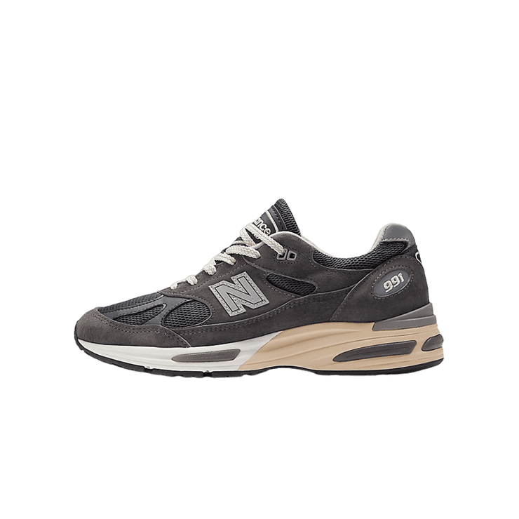 New Balance 991v2 Made in UK Dark Gull Grey Angle 5
