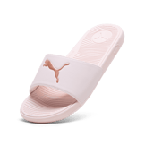 PUMA Cool Cat 2.0 Sport Slides in Cloud Pink/Rose Gold Angle 2