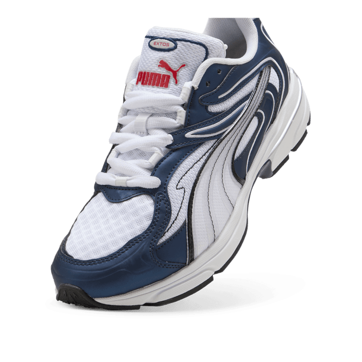 PUMA Extos Millennium Sneakers in Dark Blue Angle 2