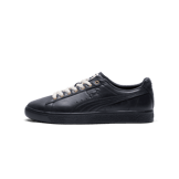 PUMA x THE BROOKLYN CIRCUS Clyde Sneakers in Black/Light Sand/Gold Angle 1