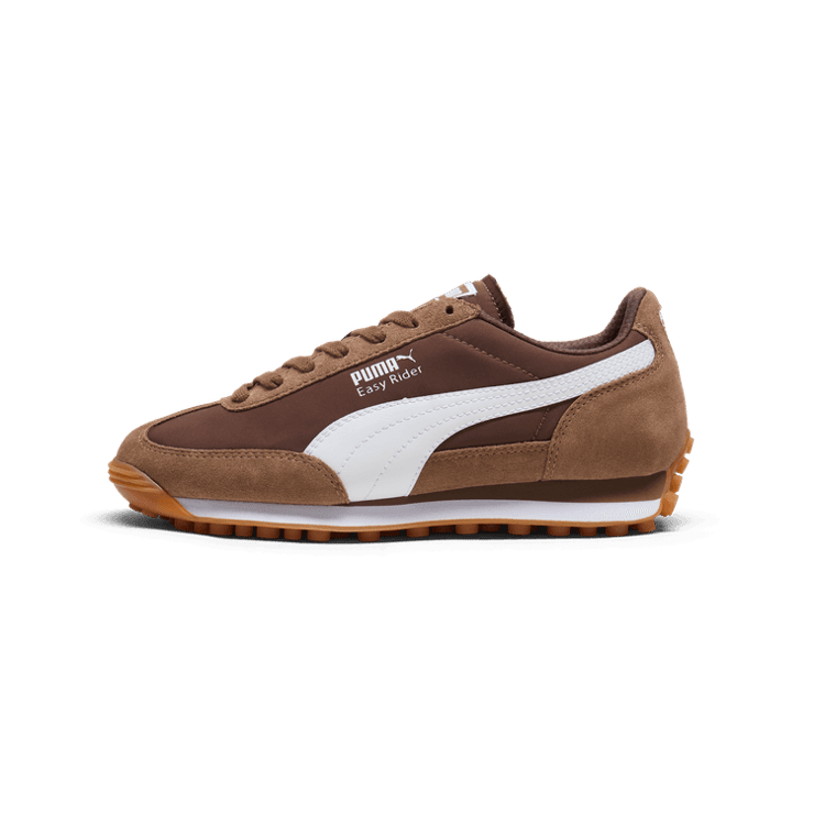 PUMA Easy Rider SN Sneakers in Haute Coffee/White/Espresso Brown (GS) Angle 1