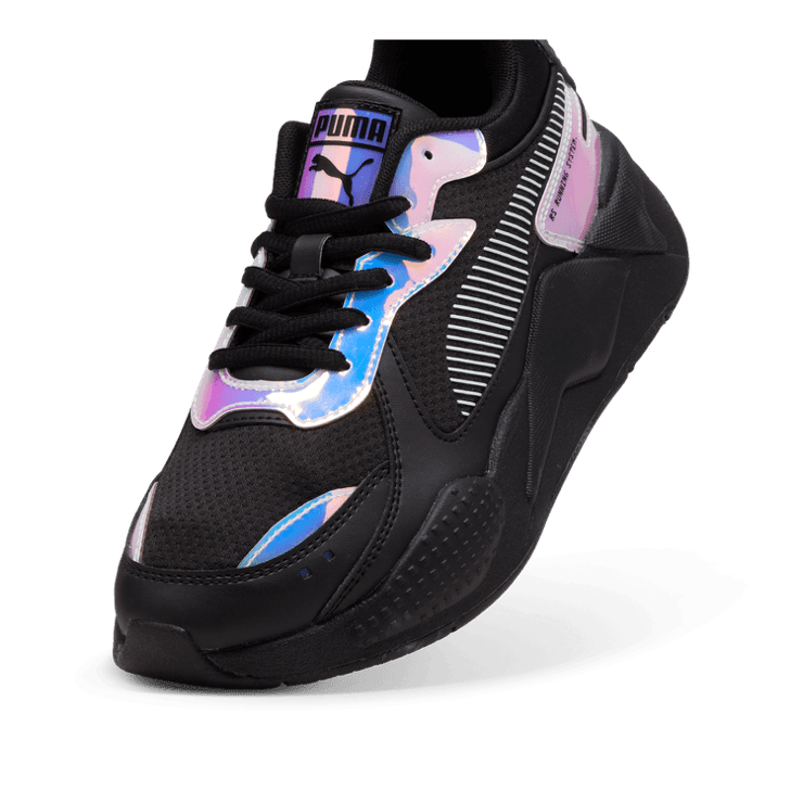 PUMA RS-X Iridescent Sneakers in Black Angle 2