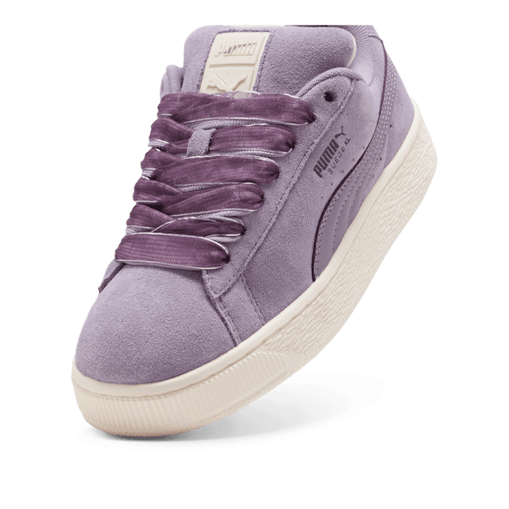PUMA Suede XL Goddess Sneakers in Pale Plum/Pale Plum/Galactic Grey Angle 2