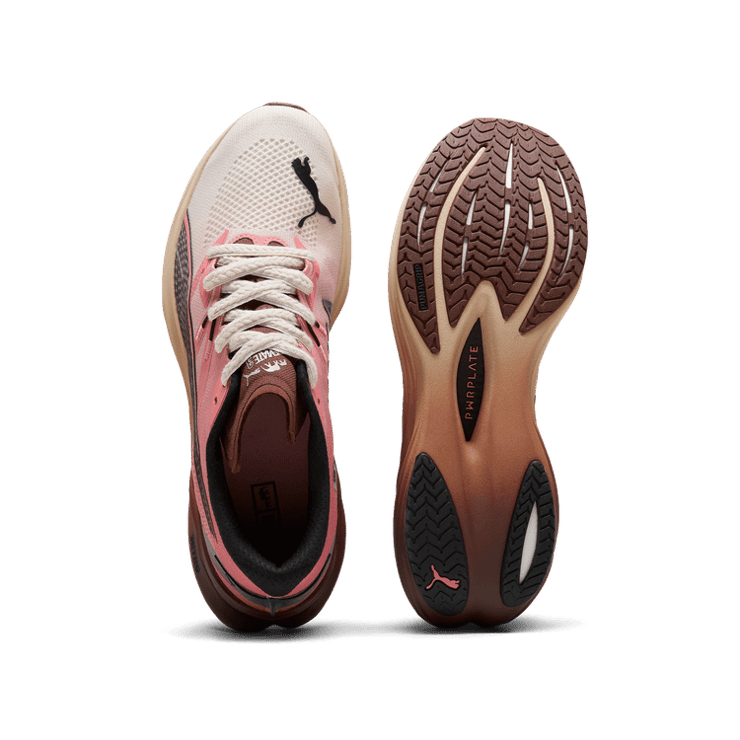 PUMA x THE BROOKLYN CIRCUS Deviate NITROâ¢ 3 in Alpine Snow/Hibiscus Flower/Chocotart Angle 0