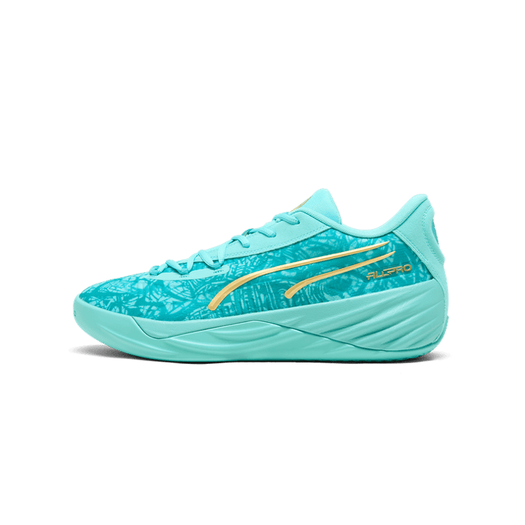 PUMA All-Pro NITRO⢠Mexico City Game 2024 Basketball in Aquatic/Sparkling Green Angle 1