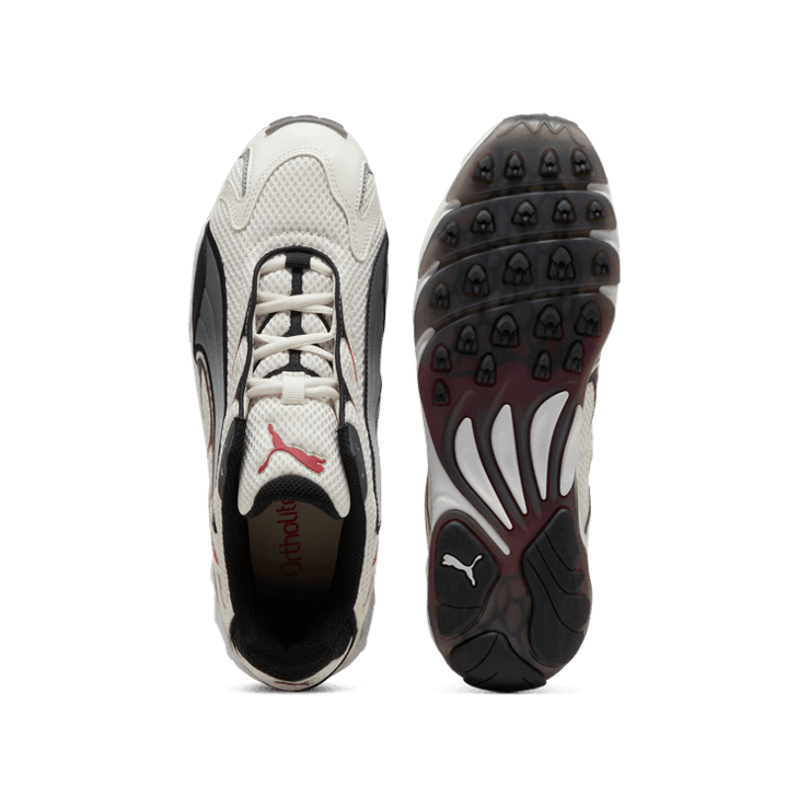 PUMA Inhale Sneakers in Warm White/For All Time Red Angle 0