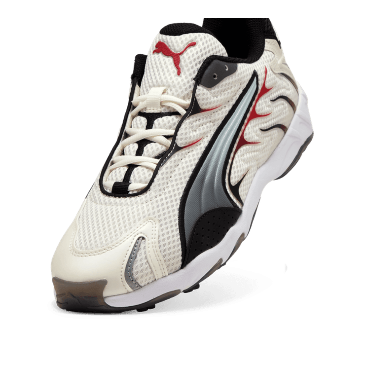 PUMA Inhale Sneakers in Warm White/For All Time Red Angle 2