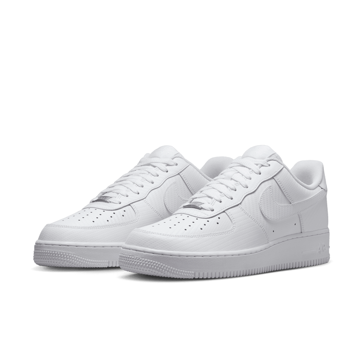 Nike Air Force 1 Low Carbon Fiber White Angle 3