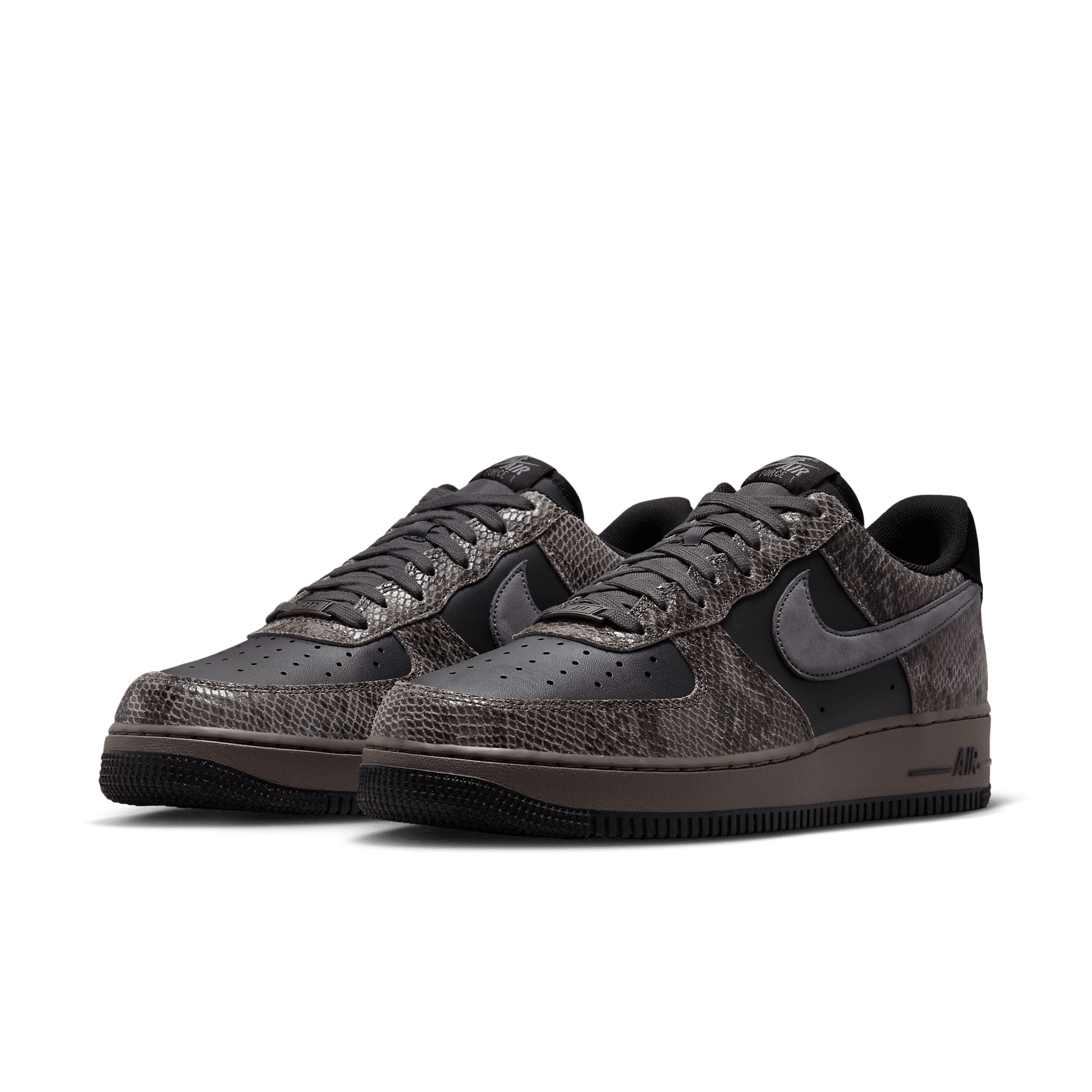 nike af1 low inter snakeskin black