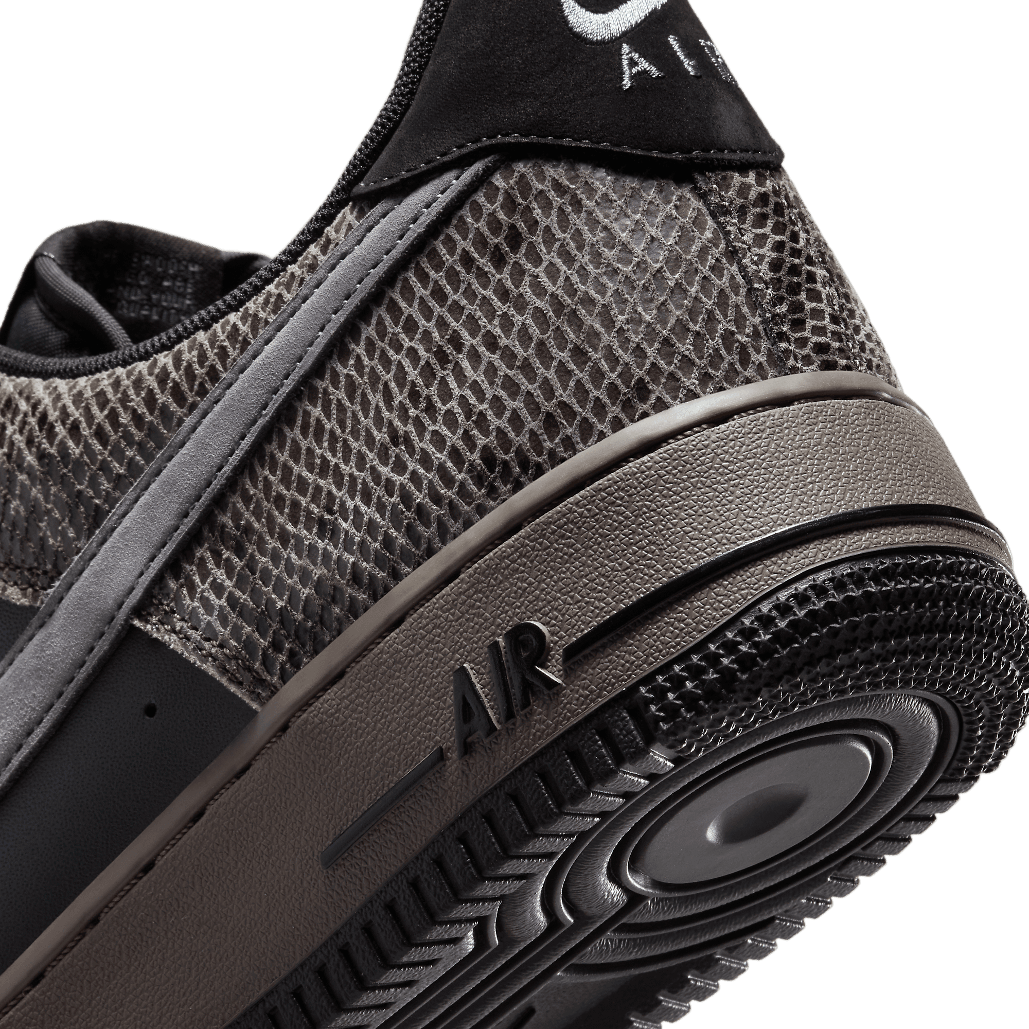nike af1 low inter snakeskin black