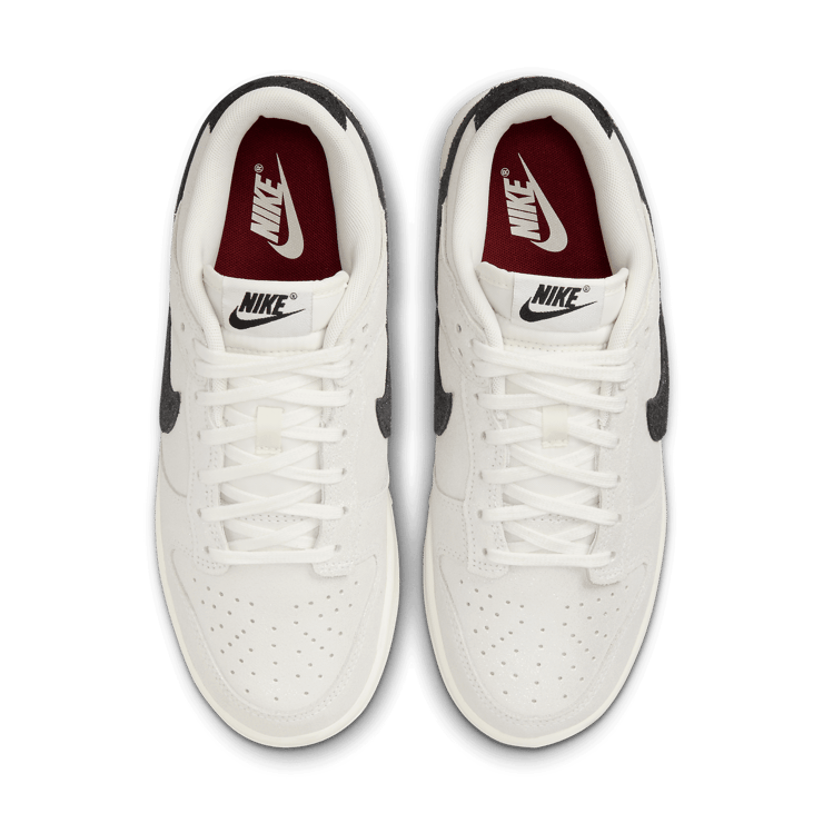 Nike Dunk Low SE White Black Team Red (W) Angle 2