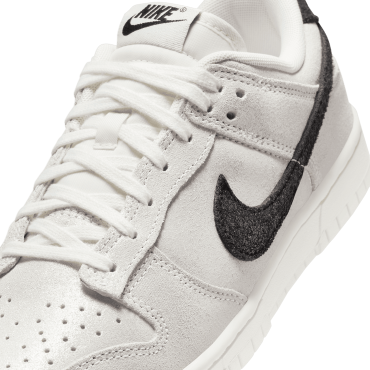 Nike Dunk Low SE White Black Team Red (W) Angle 5
