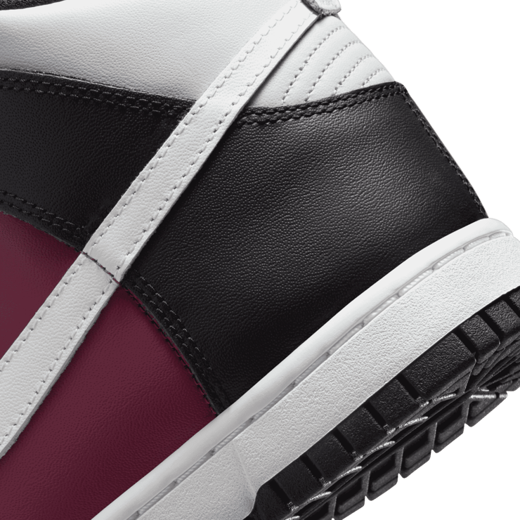 Nike Dunk High Black Summit White Rosewood (W) Angle 5