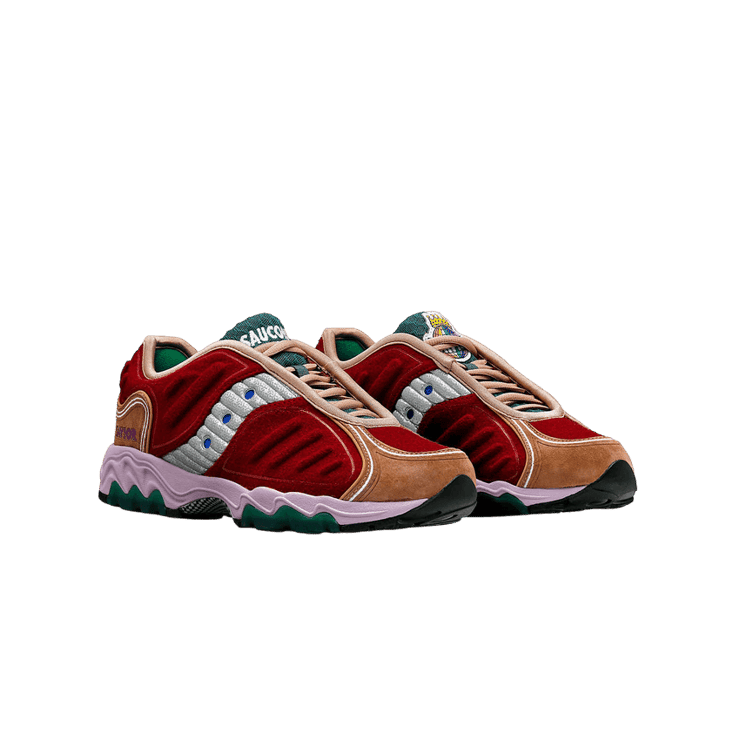 Saucony Matrix Jae Tips Burgundy Angle 0