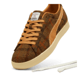 Puma Clyde Harris Tweed Chamomile Caramel Latte Angle 2