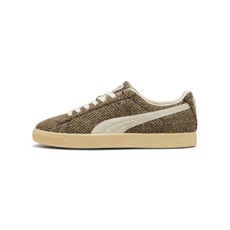 Puma Clyde Harris Tweed Chamomile Sugared Almond Angle 1