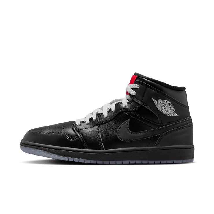 Air Jordan 1 Mid Black Metallic Angle 0