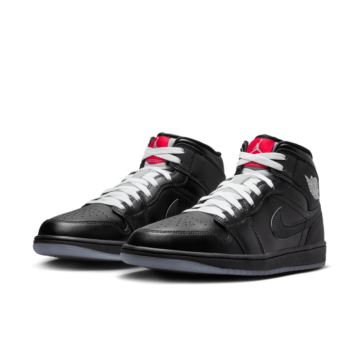 Air Jordan 1 Mid Black Metallic Angle 3