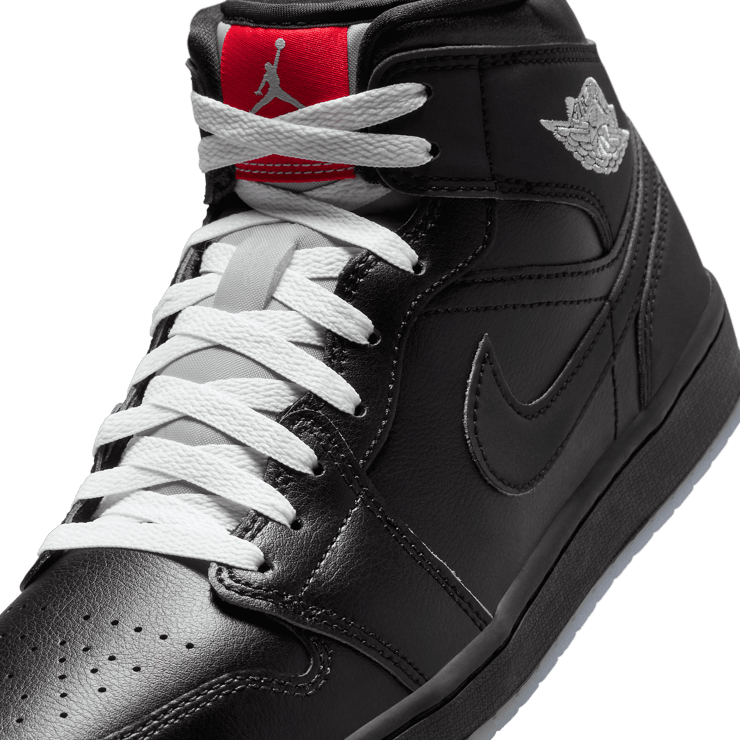 Air Jordan 1 Mid Black Metallic Angle 5