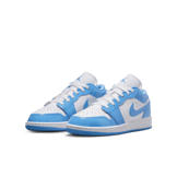 Air Jordan 1 Low SE in White | FZ3929-114 (GS) Angle 2