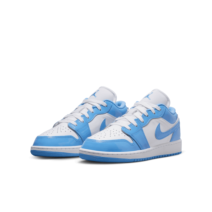 Air Jordan 1 Low SE in White | FZ3929-114 (GS) Angle 2