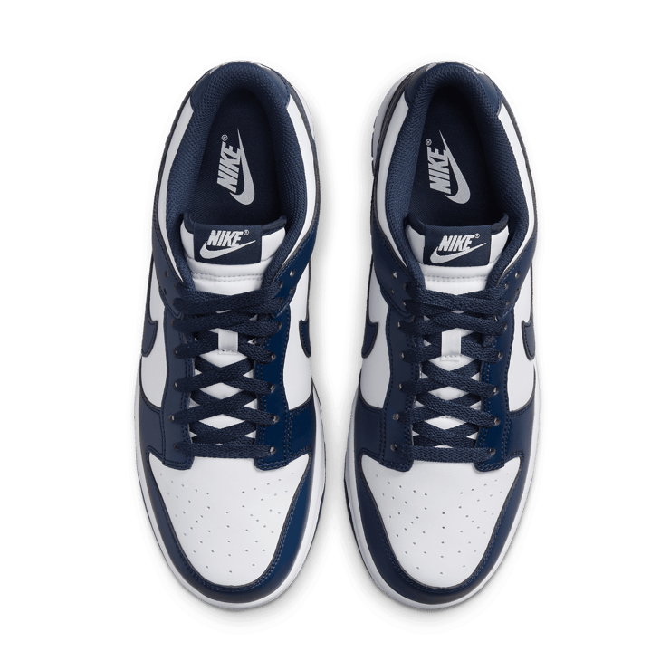 Nike Dunk Low White Midnight Navy Angle 2