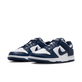 Nike Dunk Low White Midnight Navy Angle 3
