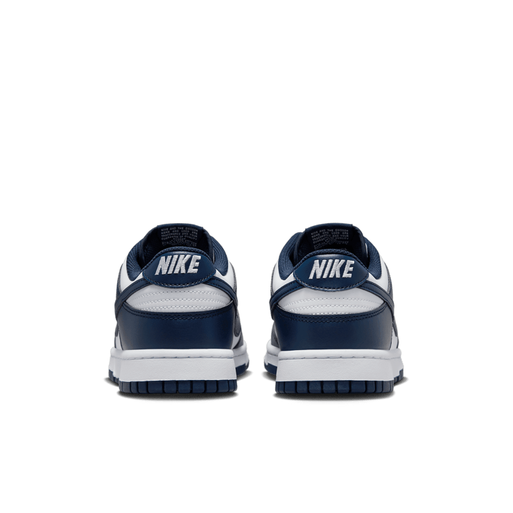 Nike Dunk Low White Midnight Navy Angle 4