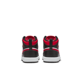 Jordan 1 Mid Black Fire Red (PS) Angle 3