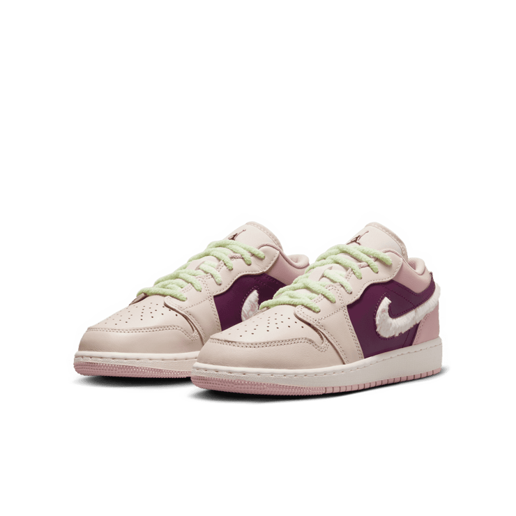 Air Jordan 1 Low SE  'Fur Swoosh' (GS) Angle 2