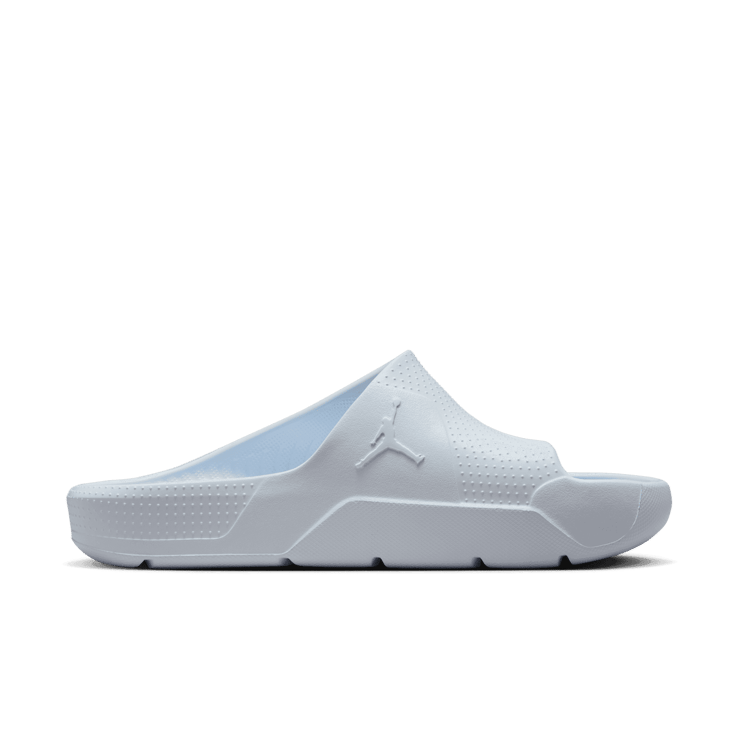 Jordan Post Slides in Grey | DX5575-010 Angle 2