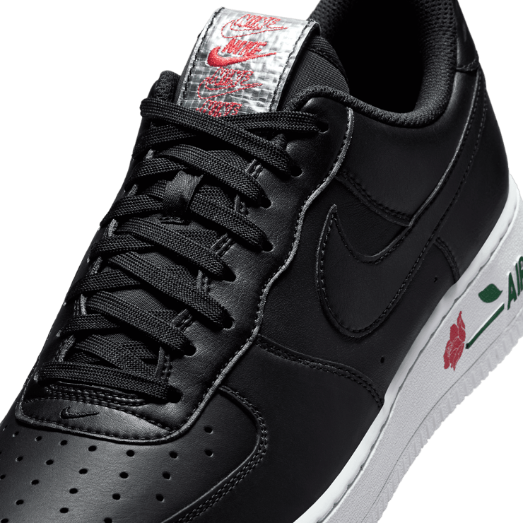 Nike Air Force 1 Low Roses Black White Angle 5